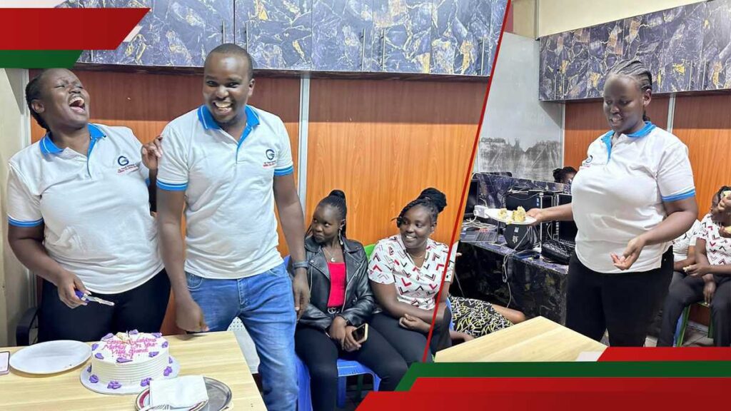 Eldoret Teacher Celebrates Australia Skilled Visa Approval with Family, Cuts Cake