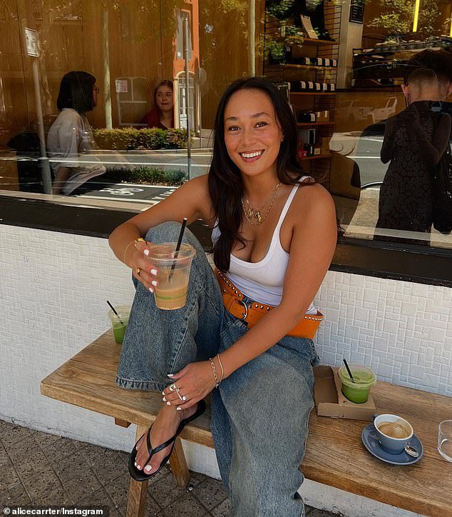 Alice Carter (pictured) moved from London to Sydney four months ago but has struggled to find work due to visa restrictions